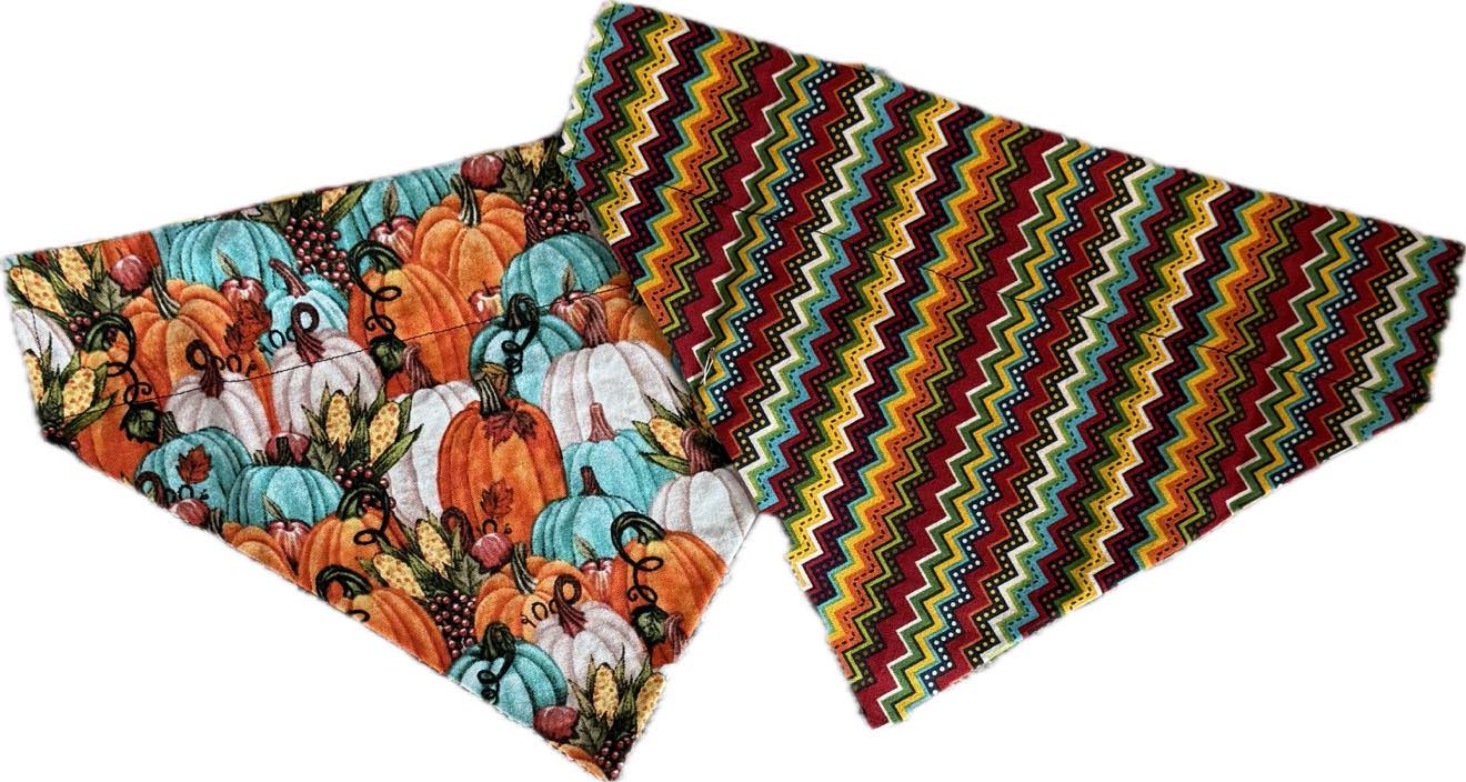 Over the collar pet bandana - pumpkins