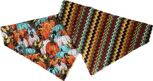 Over the collar pet bandana - pumpkins