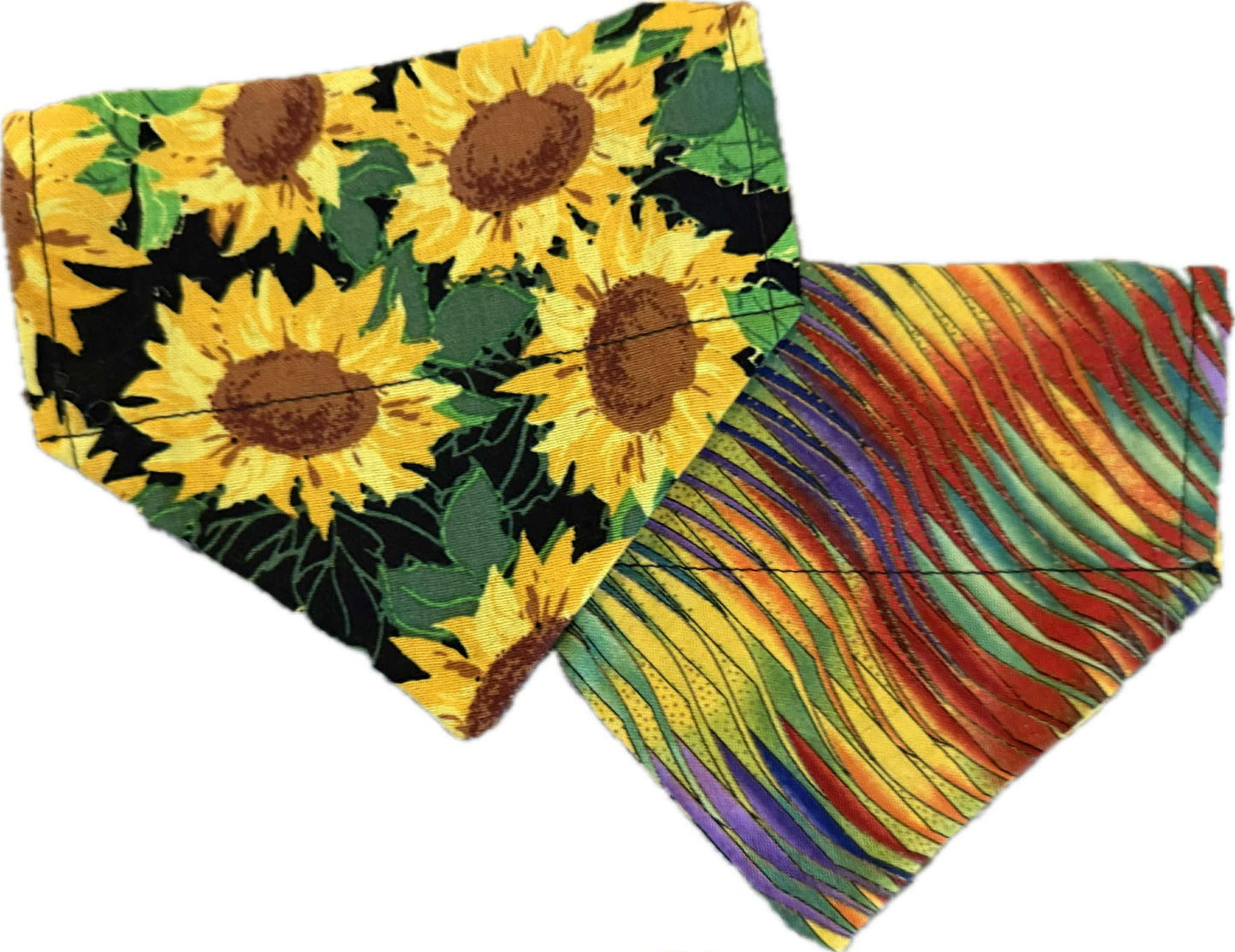 Over the collar pet bandana-Sunflowers
